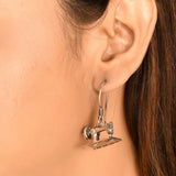 Sui dhaaga silver earrings