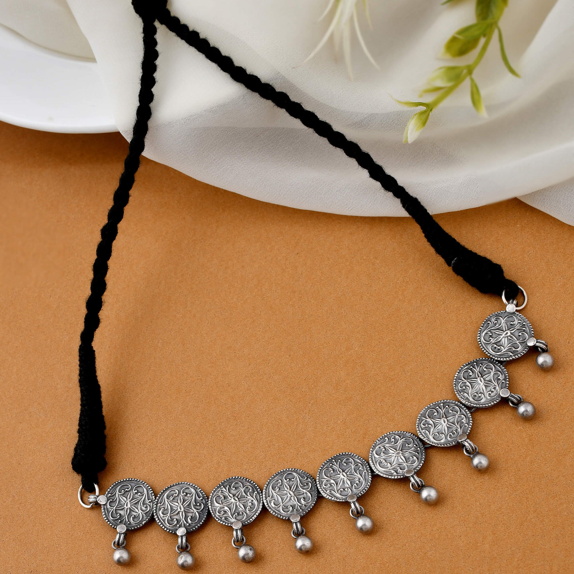 Taara silver necklace - 925 Silver Jewellery Meera Jaipur