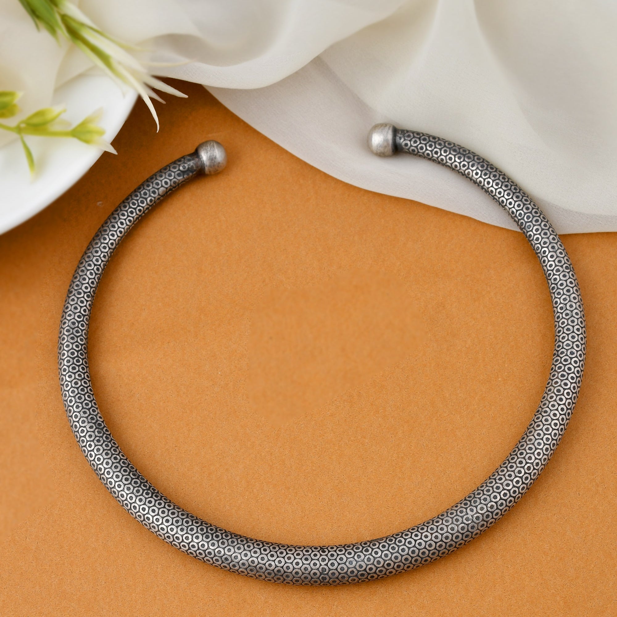 Reet silver hasli - 925 Silver Jewellery Meera Jaipur