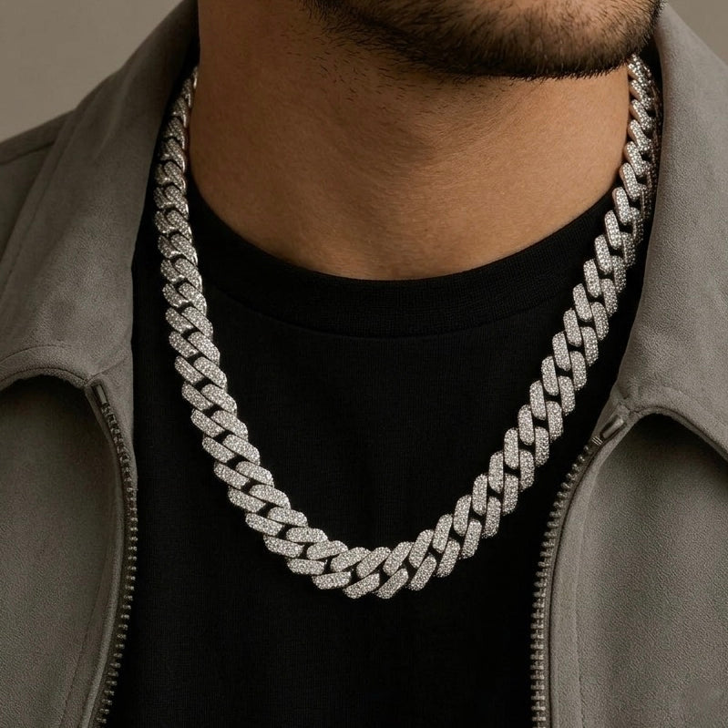 Mens sterling silver cuban chain