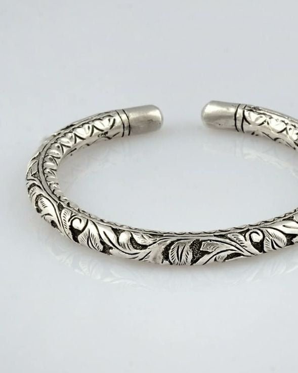 Radha Bangle - 925 Silver Jewellery Meera Jaipur