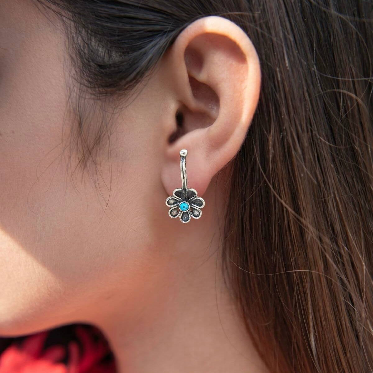 Kavya Silver Stud