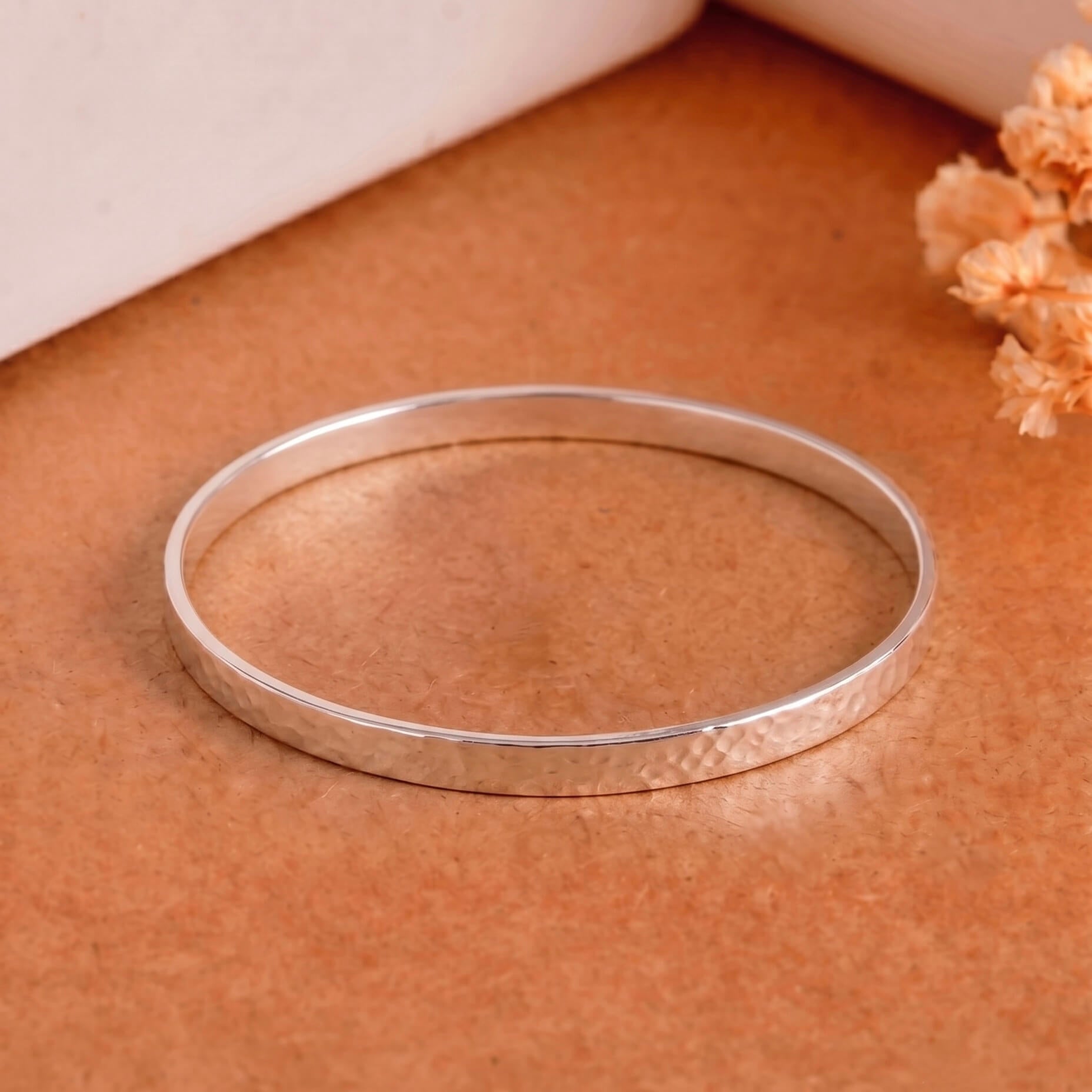 Agastya Hammer Silver Bangle