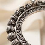 Aarvi tribal silver bangle 925 sterling silver  meera jaipur