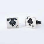 Ace Mens Silver Cuff Link - 925 Silver Jewellery Meera Jaipur