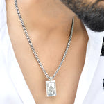 Ace Silver mens pendant - 925 Silver Jewellery Meera Jaipur