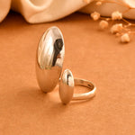 Akar Oval Ring - 925 Silver Jewellery Meera Jaipur