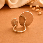 Akar Oval Ring - 925 Silver Jewellery Meera Jaipur