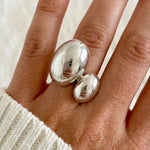 Akar Oval Ring - 925 Silver Jewellery Meera Jaipur