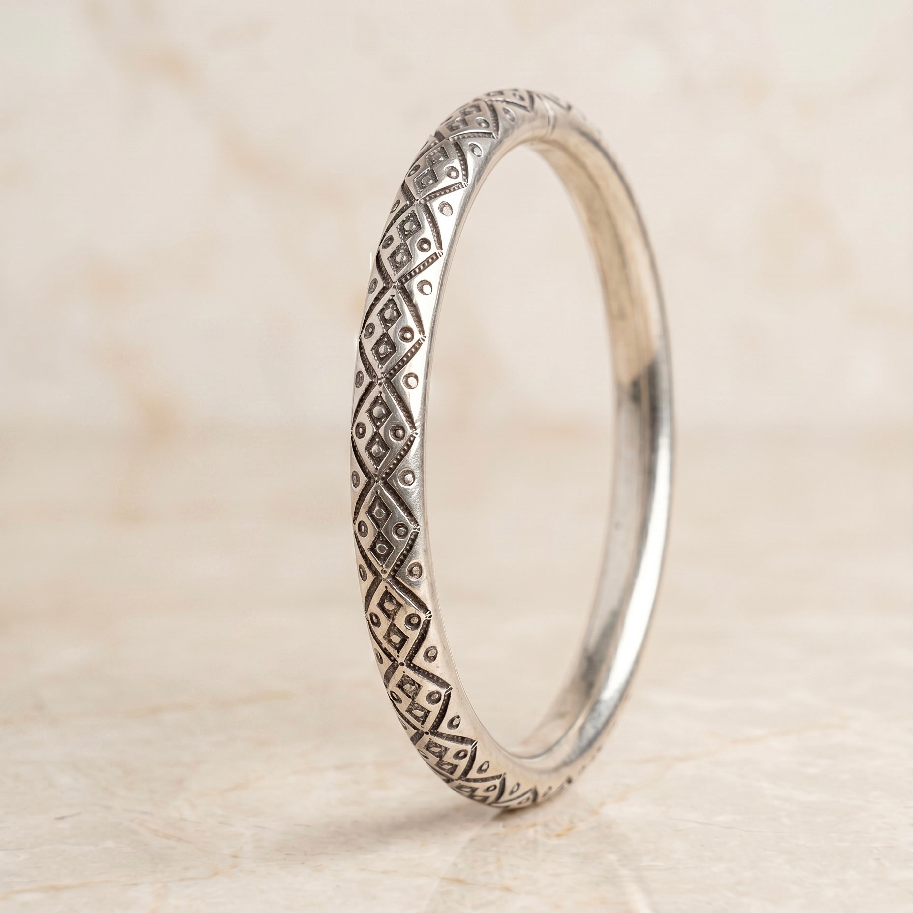 Aman silver bangle 925 sterling silver meera jaipur