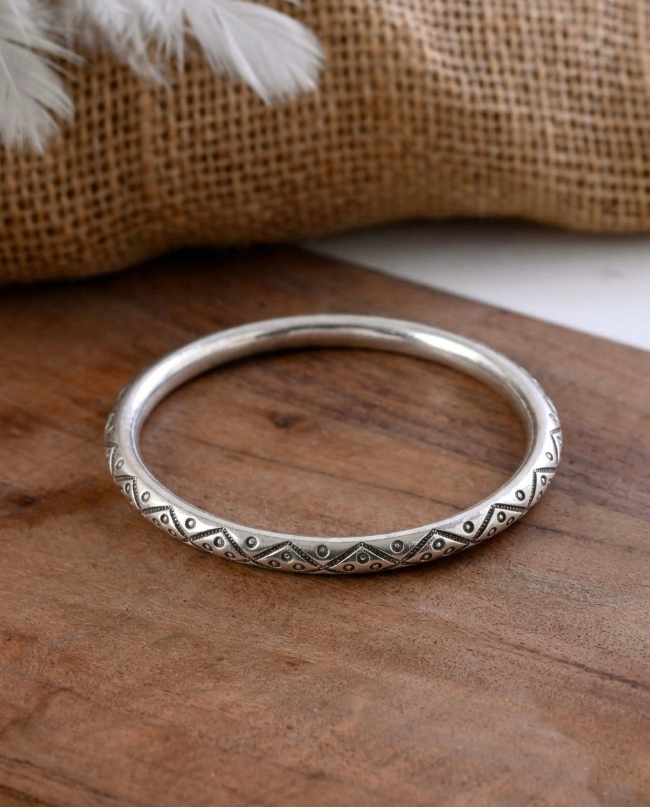 Aman silver bangle 925 sterling silver meera jaipur