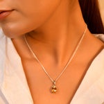 Amber Spark Pendant - 925 Silver Jewellery Meera Jaipur
