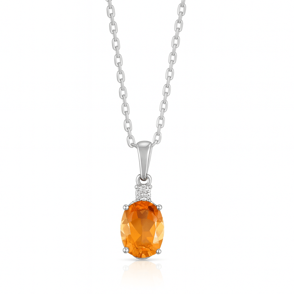 Amber Spark Pendant - 925 Silver Jewellery Meera Jaipur
