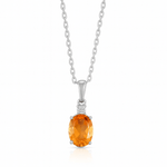 Amber Spark Pendant - 925 Silver Jewellery Meera Jaipur