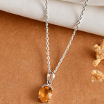 Amber Spark Pendant - 925 Silver Jewellery Meera Jaipur