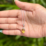 Amber Spark Pendant - 925 Silver Jewellery Meera Jaipur