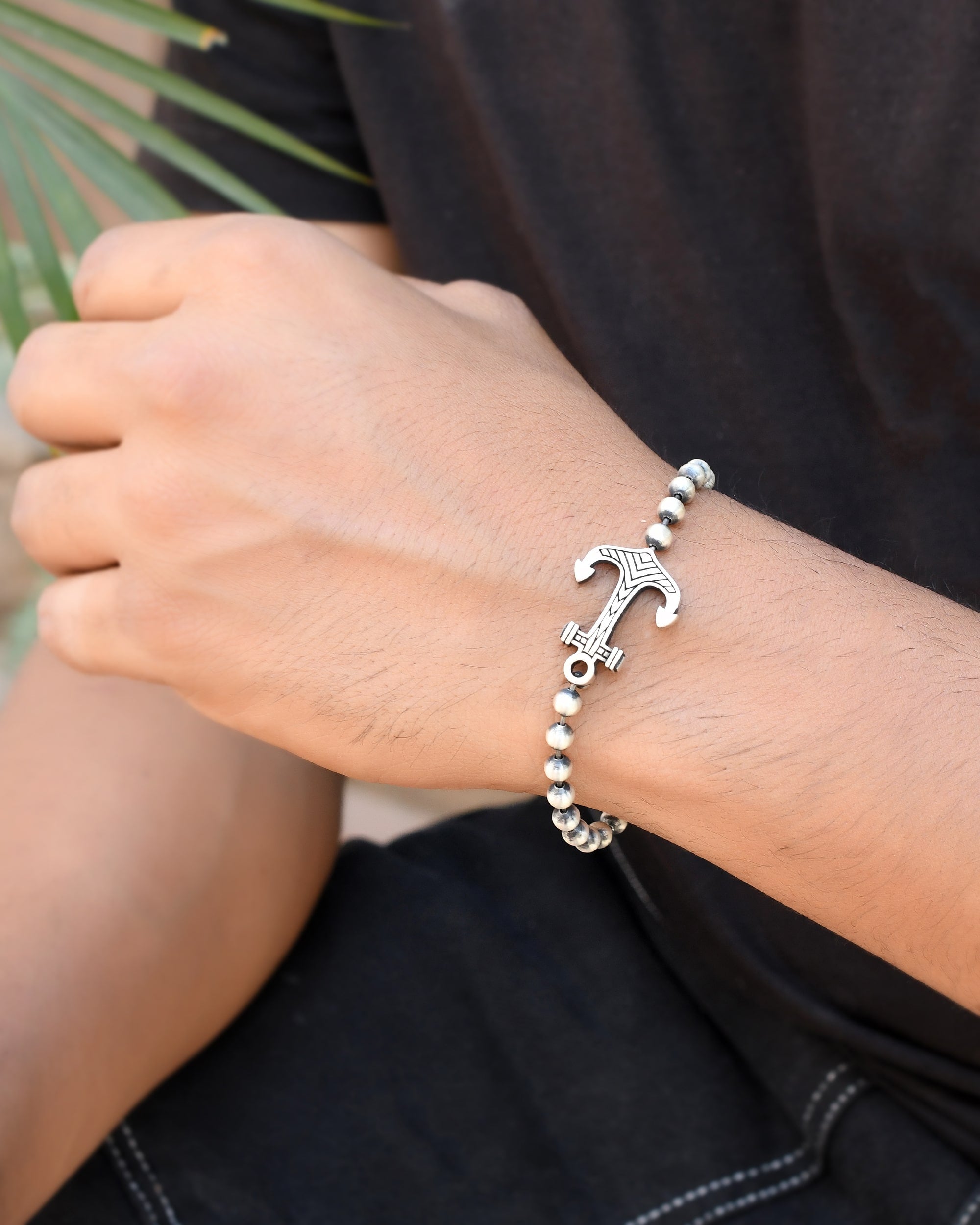 Anchor Italian silver bracelet - 925 Silver Jewellery Meera Jaipur