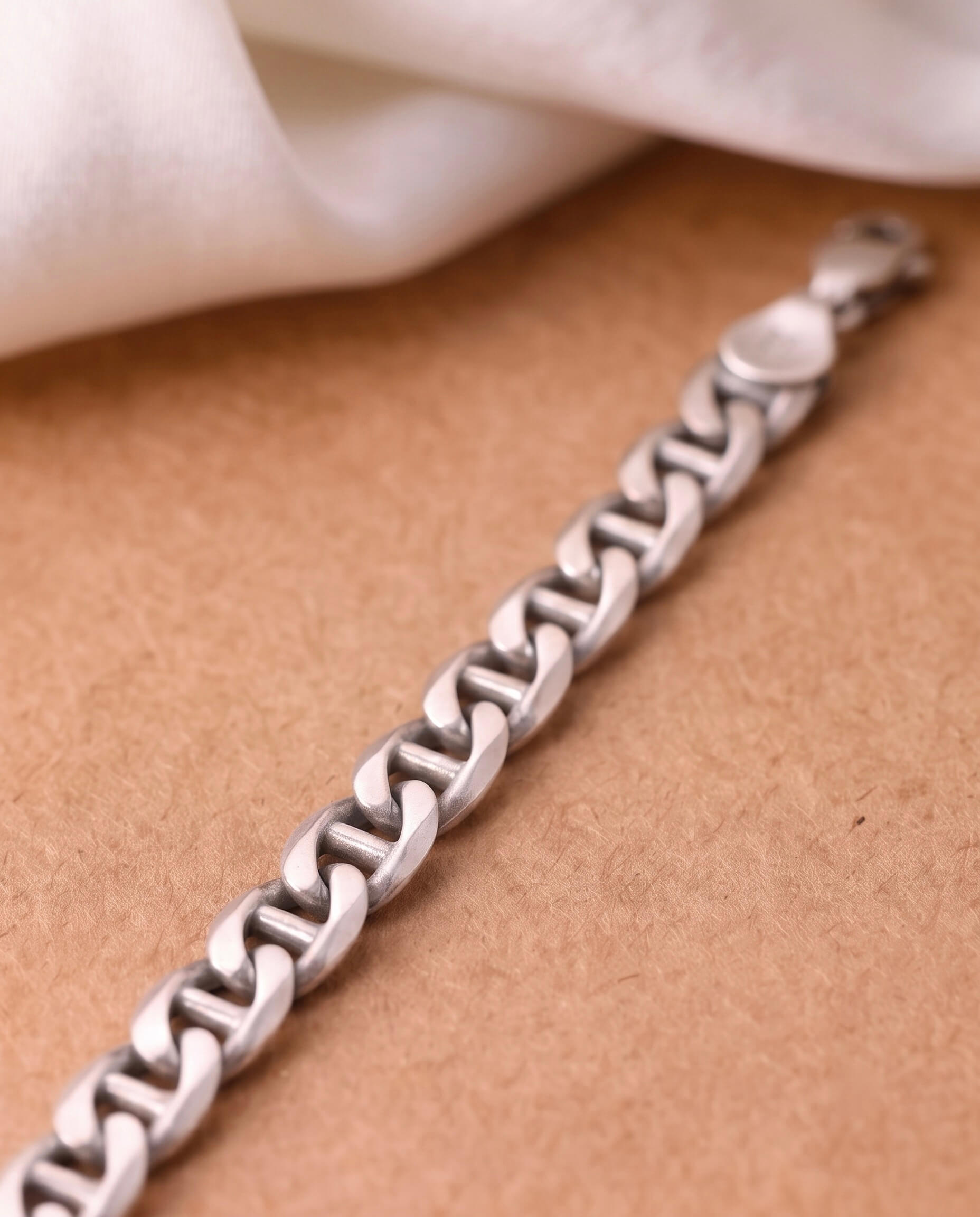 Anchor Link Chain Bracelet 925 sterling silver meera jaipur