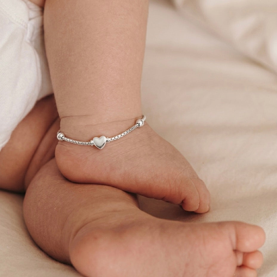 Mishika Silver Baby Anklet
