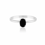 BLACK ONYX silver ring - 925 Silver Jewellery Meera Jaipur