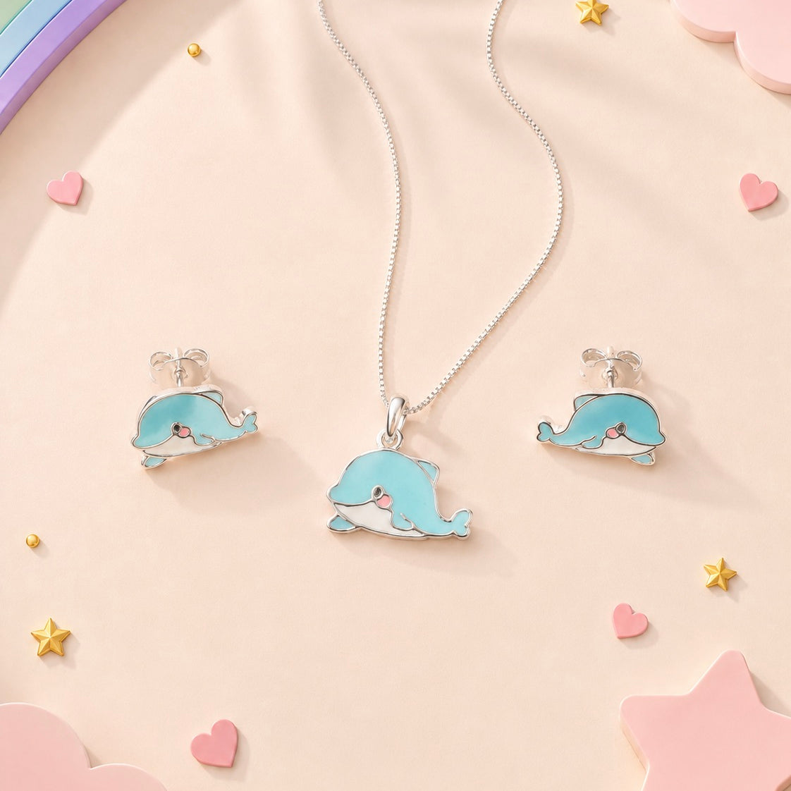 Baby Whale Set 925 sterling silver meera jaipur