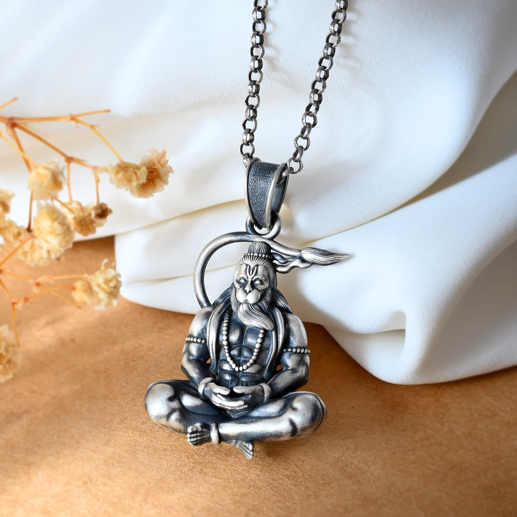 Bajrangbali Pendant - 925 Silver Jewellery Meera Jaipur