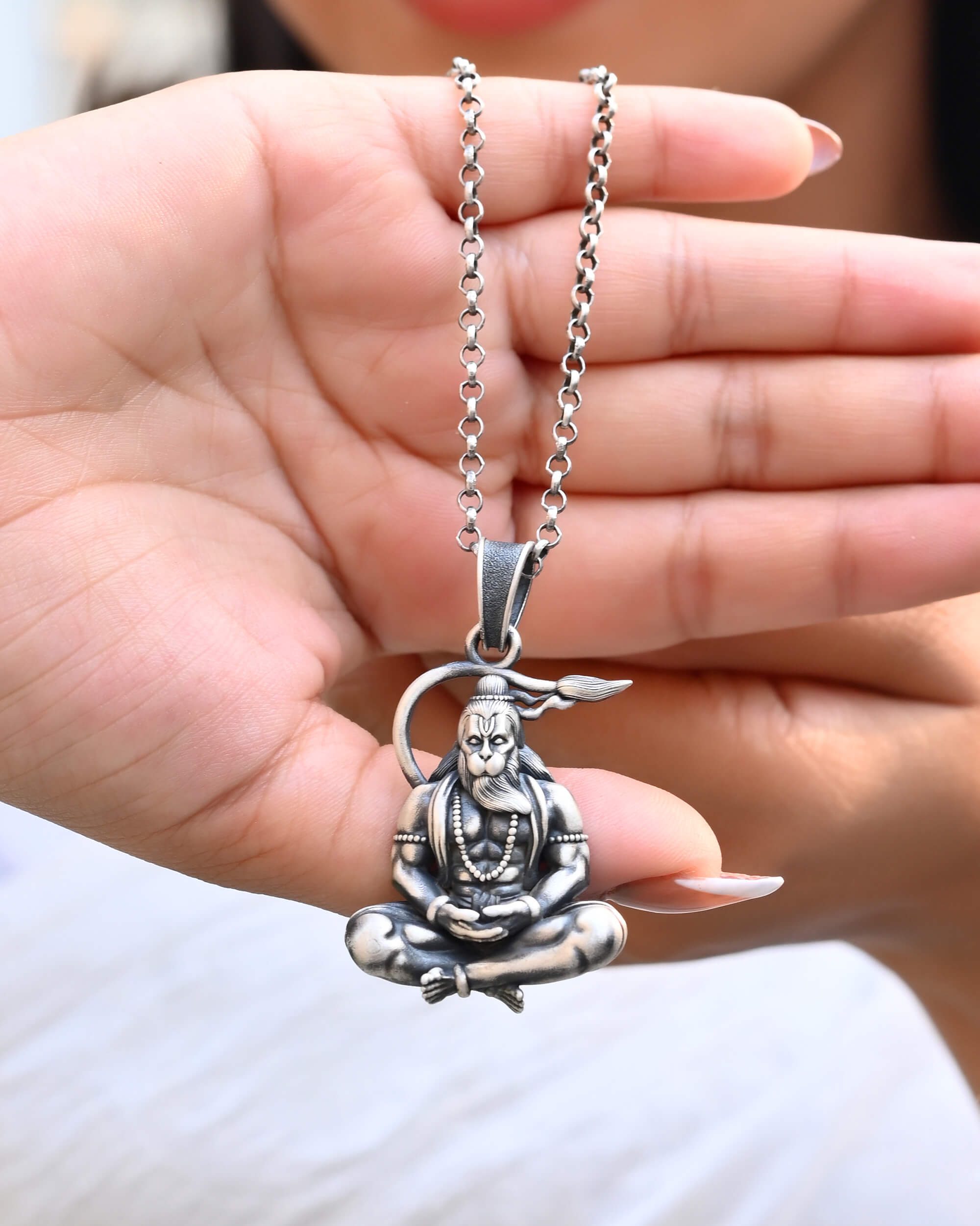 Bajrangbali Pendant - 925 Silver Jewellery Meera Jaipur