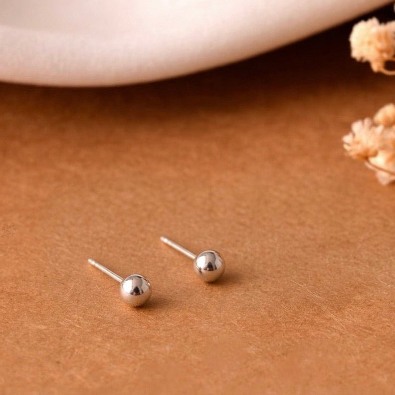 Ball Studs - 925 Silver Jewellery Meera Jaipur