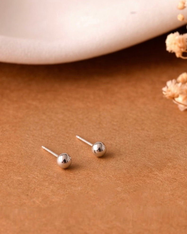 Ball Studs - 925 Silver Jewellery Meera Jaipur