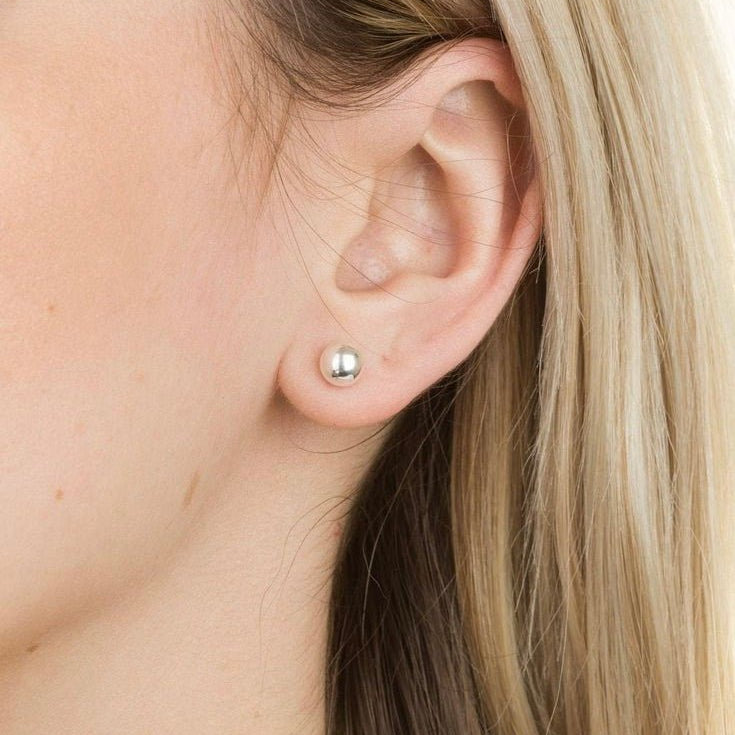 Ball Studs - 925 Silver Jewellery Meera Jaipur
