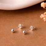Ball Studs - 925 Silver Jewellery Meera Jaipur