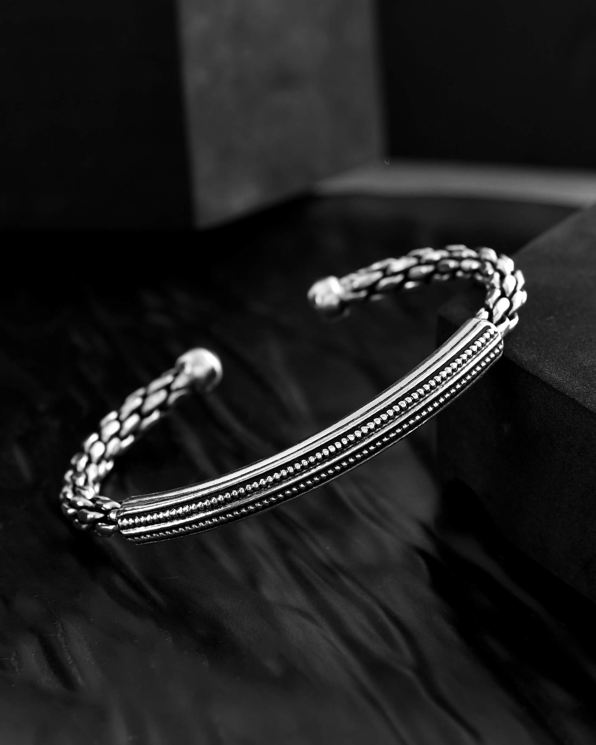Balram Silver Kada - 925 Silver Jewellery Meera Jaipur