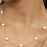 Pearl Line Necklace