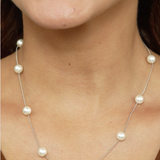 Pearl Line Necklace