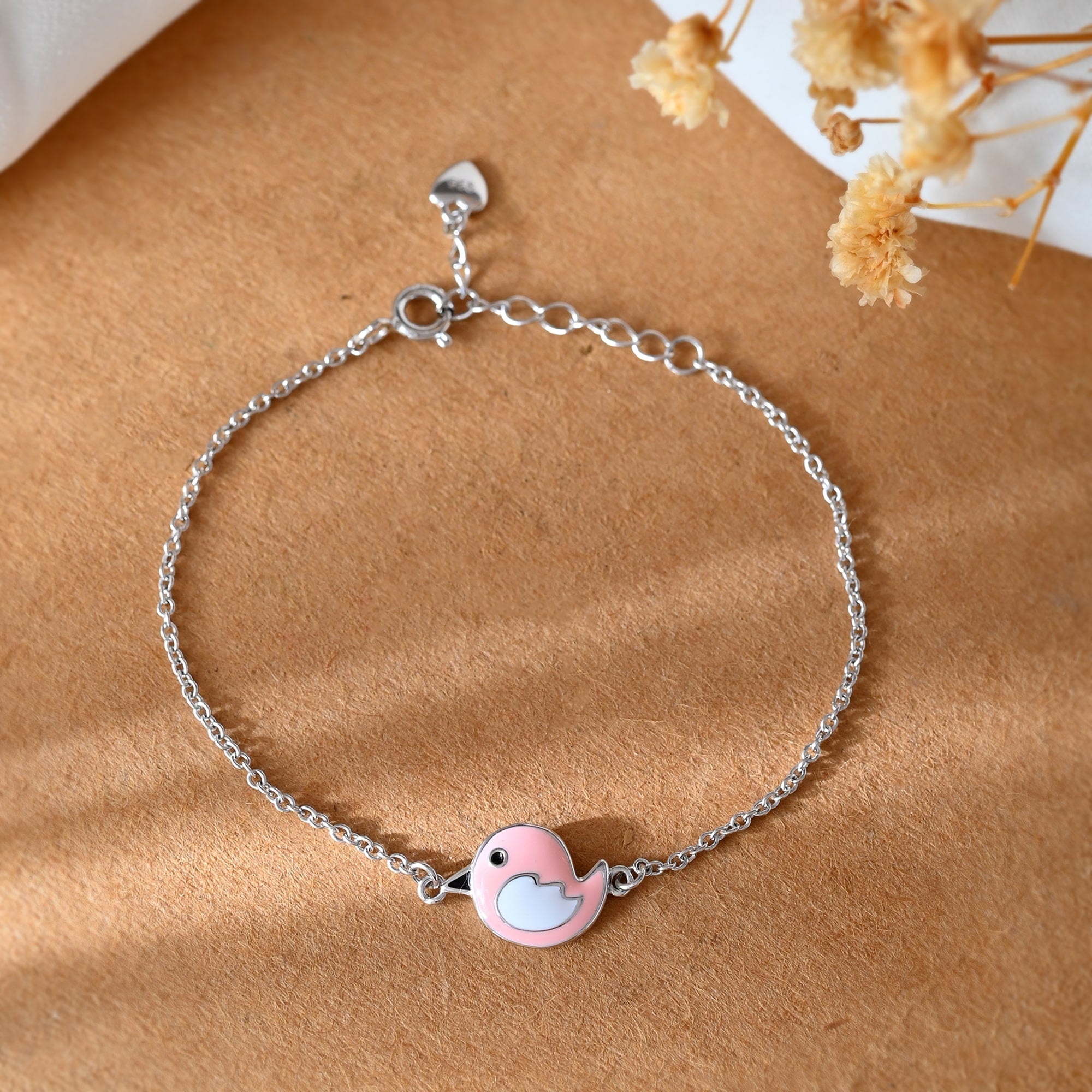 Birdie baby silver bracelet - 925 Silver Jewellery Meera Jaipur
