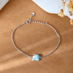 Blue Elephant baby silver bracelet - 925 Silver Jewellery Meera Jaipur