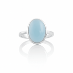 Bluey Calsi silver ring - 925 Silver Jewellery Meera Jaipur
