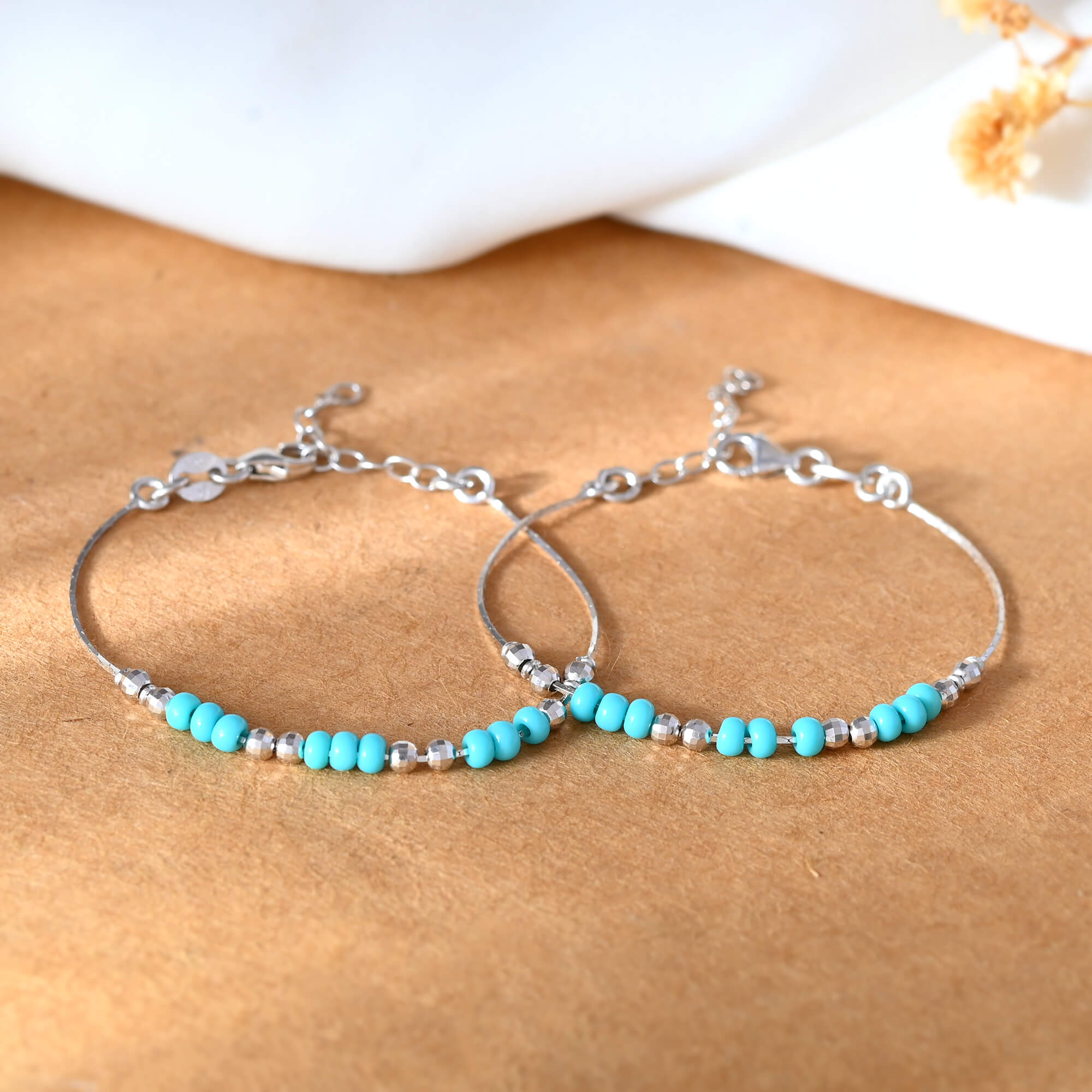 Bluey baby silver bracelet - 925 Silver Jewellery Meera Jaipur