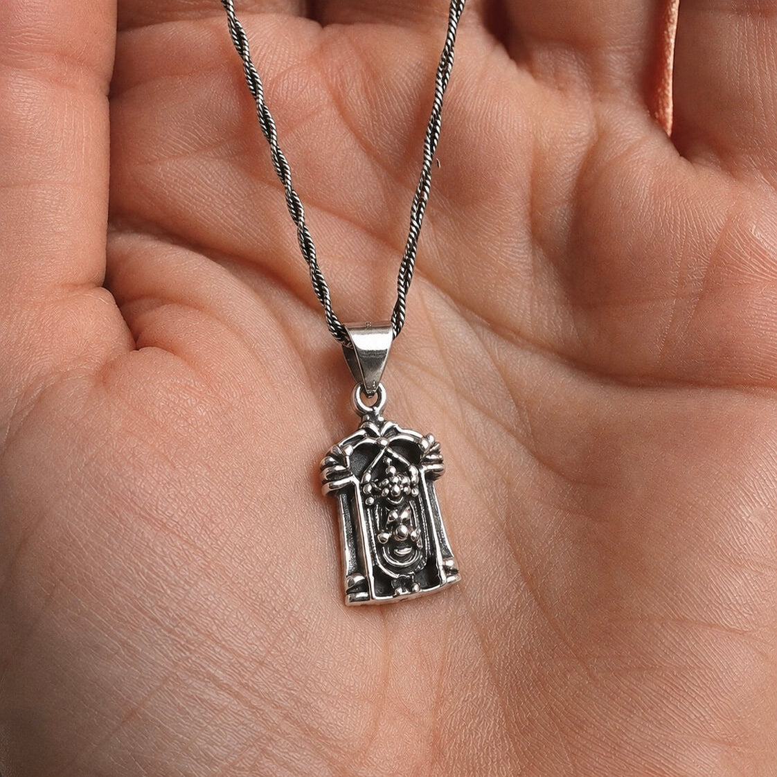 Padmavati Silver Temple Pendant