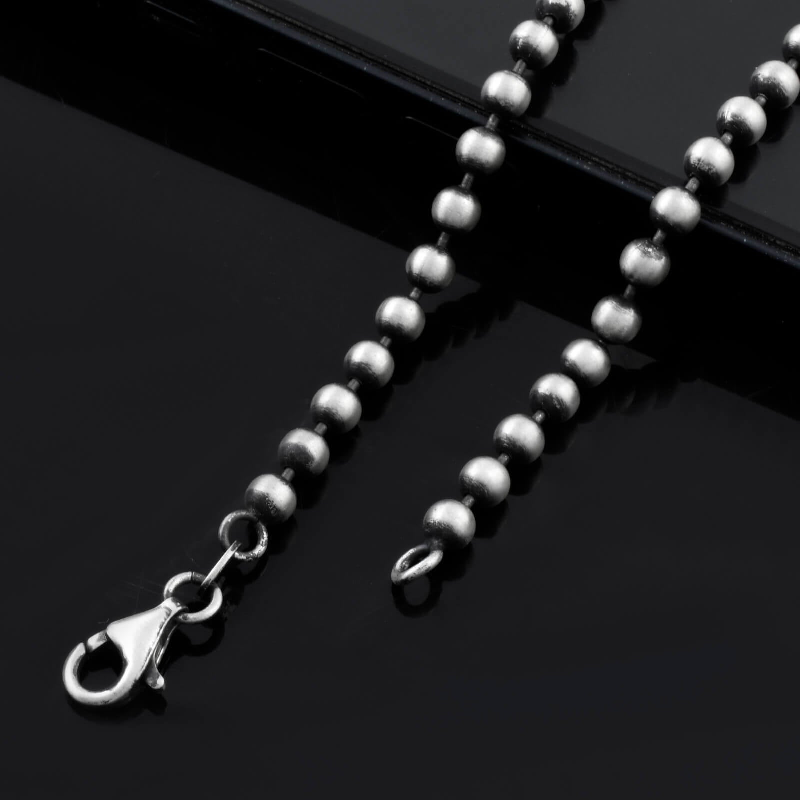 Om Silver Chain Bracelet