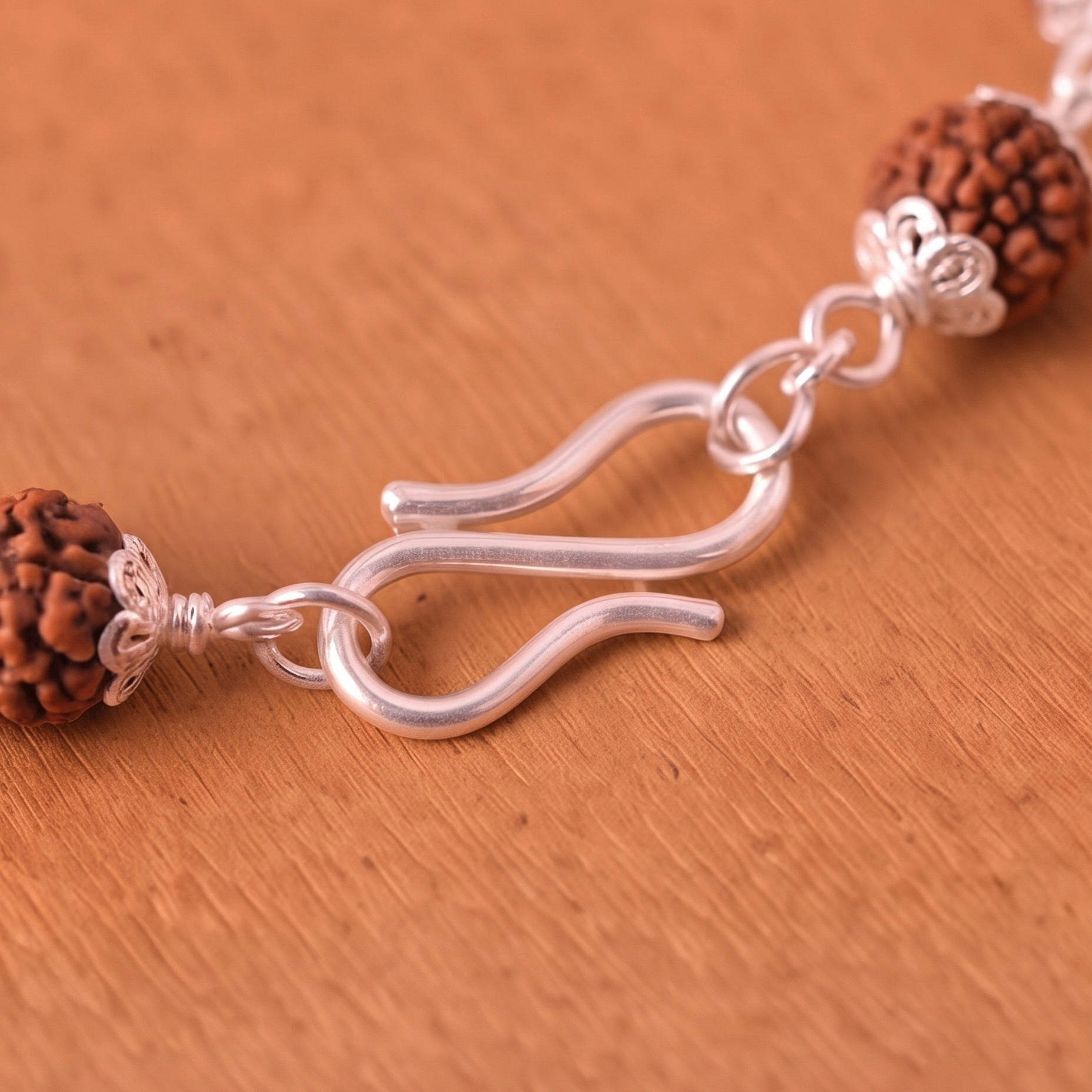 Rudraksha Silver Bracelet