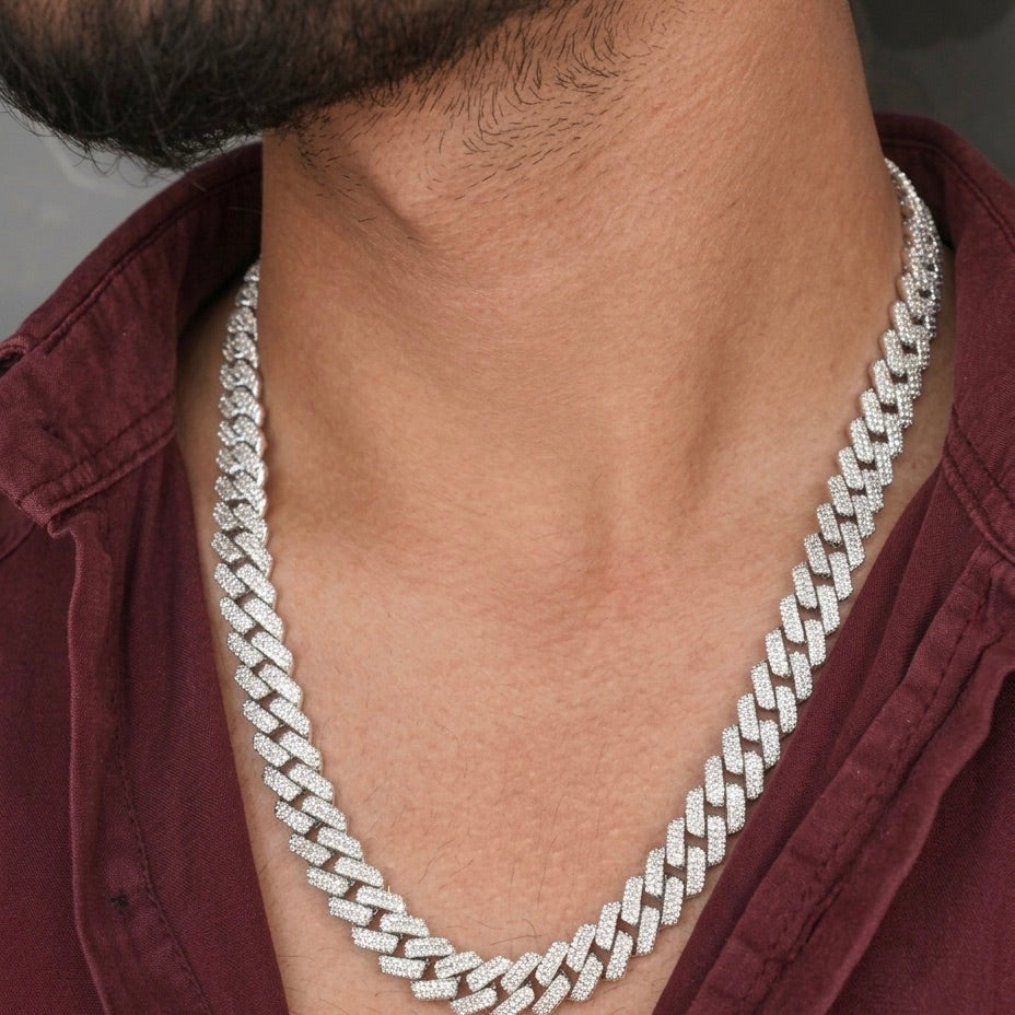 Mens sterling silver cuban chain