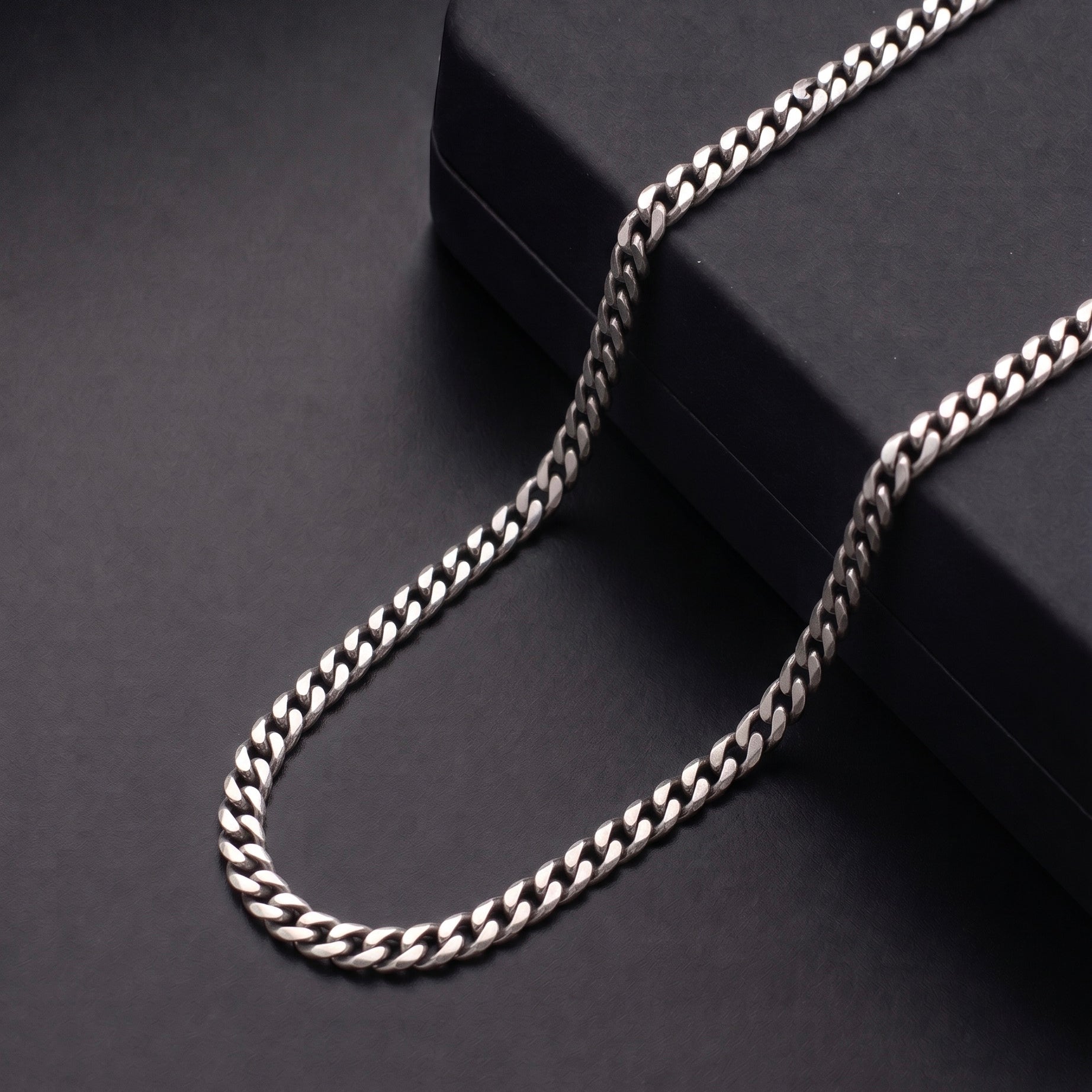 Cuban Silver Chain 925 sterling silver meera jaipur