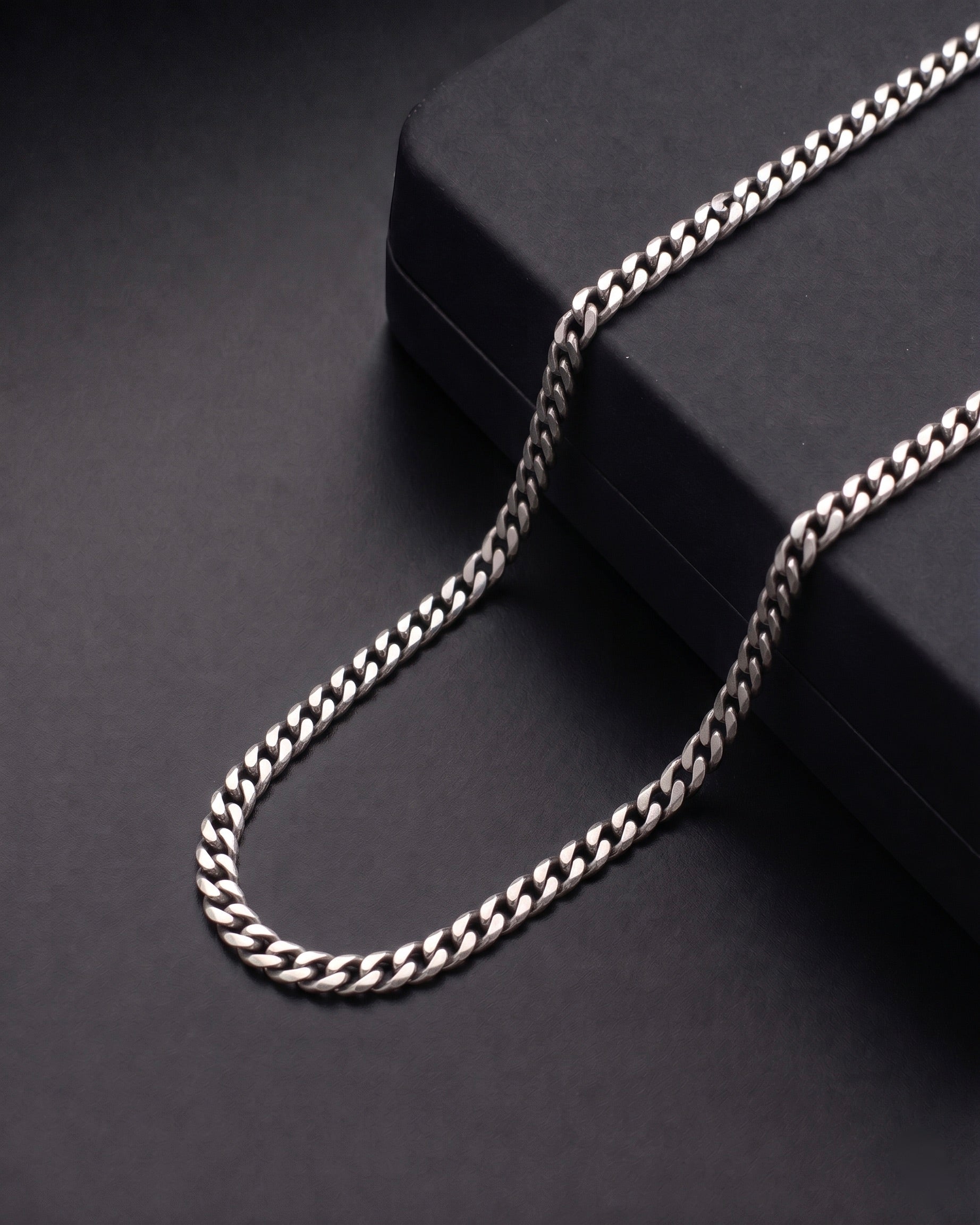 Cuban Silver Chain 925 sterling silver meera jaipur