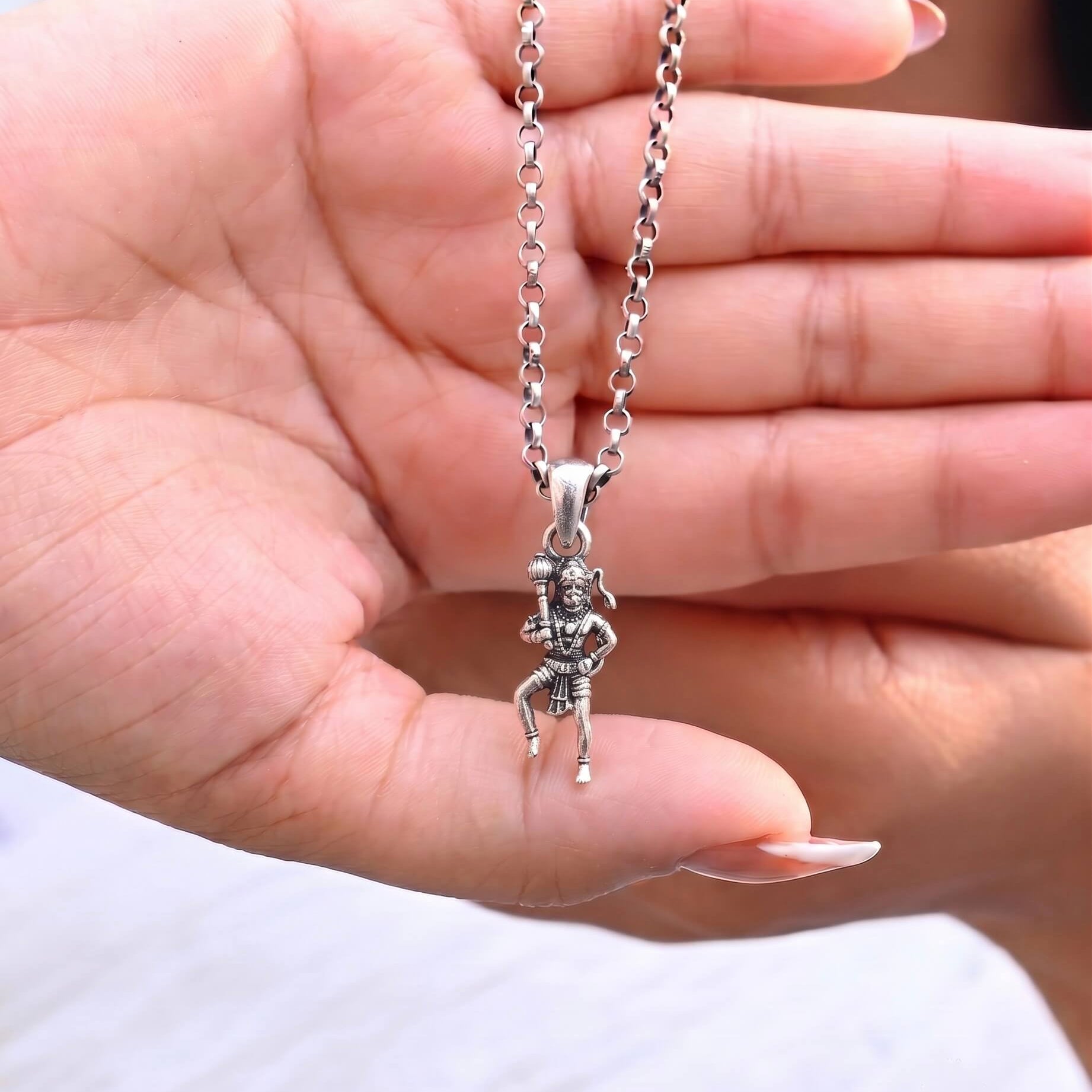 Gadadhari silver pendant