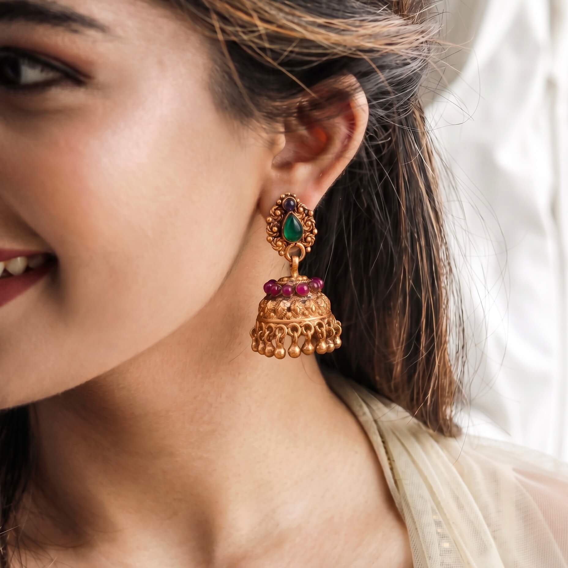 Ansh Silver Jhumki