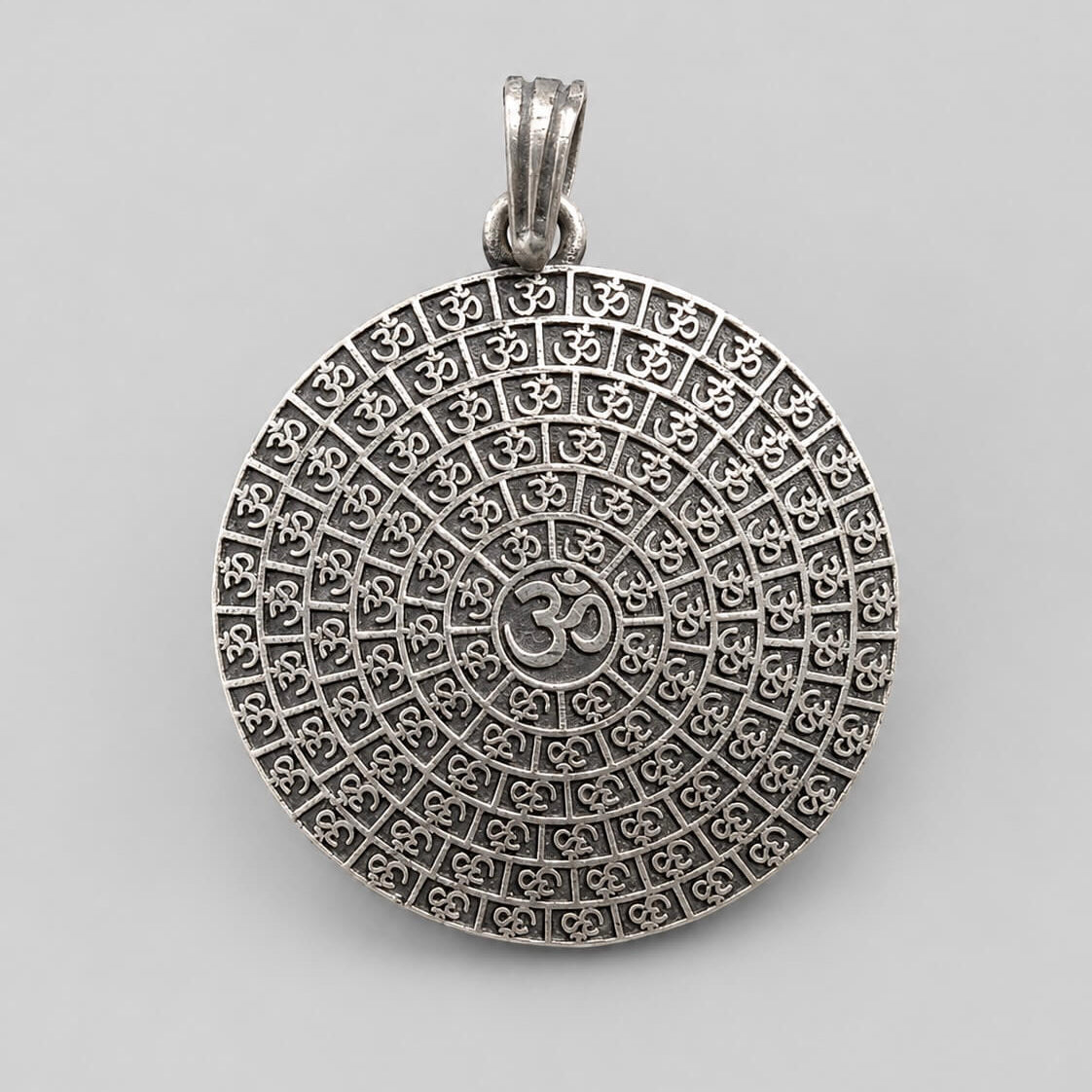 Om silver pendant