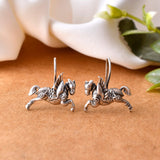 Horse Silver Earrings