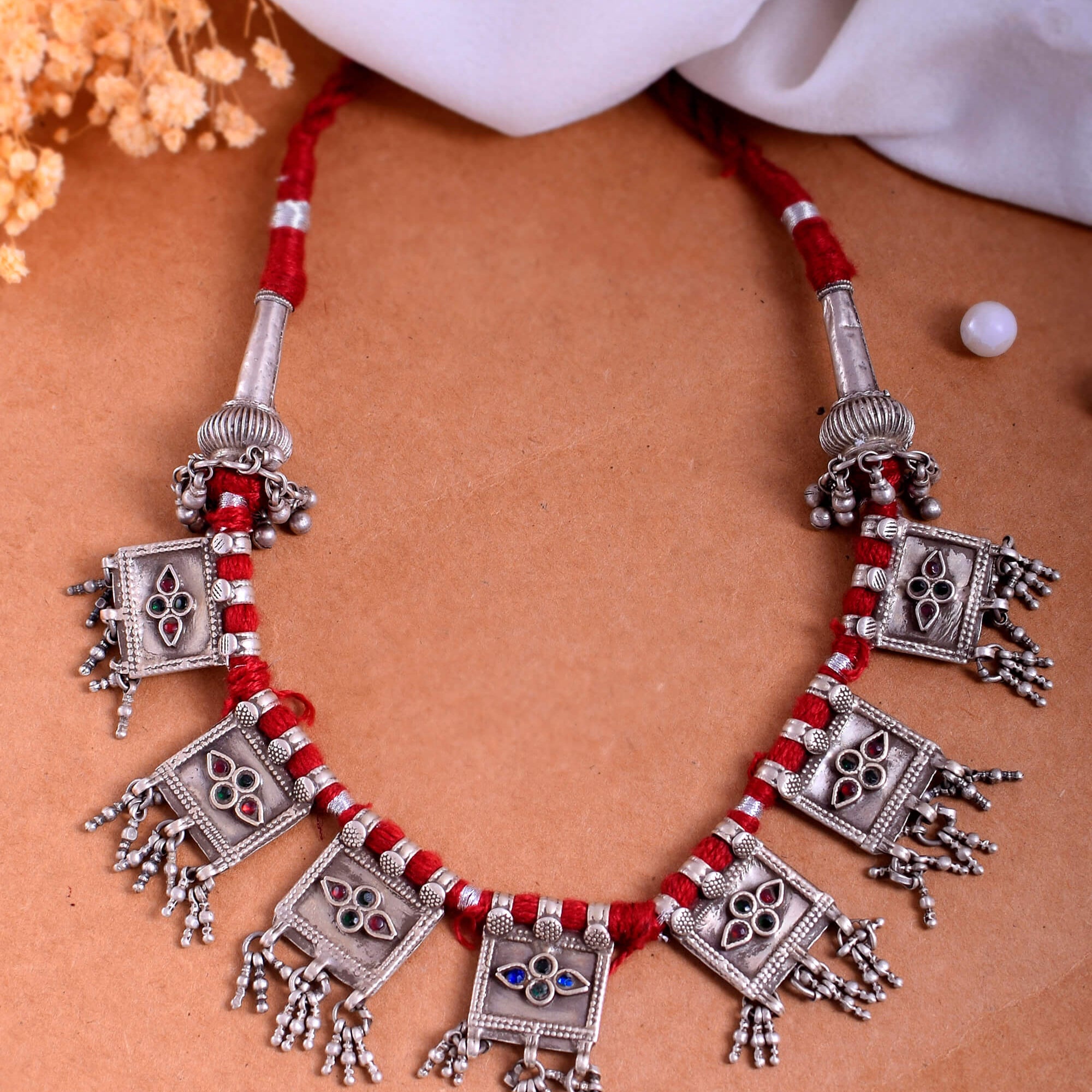 Banjaraa Silver Necklace - 925 Silver Jewellery Meera Jaipur