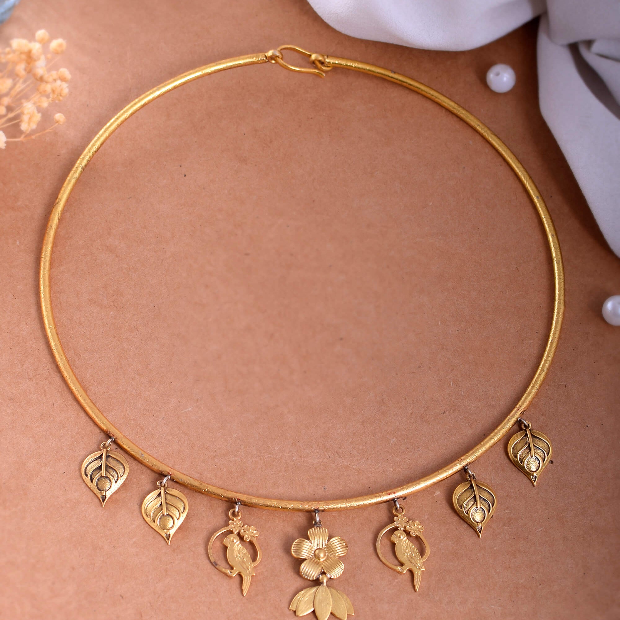 Aura Silver Necklace - 925 Silver Jewellery Meera Jaipur